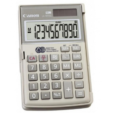 Калкулатор Canon LS10TEGDBL, преносим, 10-разряден, сив с бутон EURO