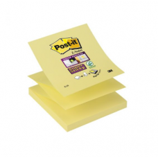 Лепящи листчета Post-it Super Sticky, Z-notes, жълти