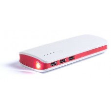 Преносима батерия 10000 mAh, 3 USB изхода с LED фенерче - Kaprin Преносима батерия 10000 mAh, 3 USB изхода с LED фенерче - Kaprin