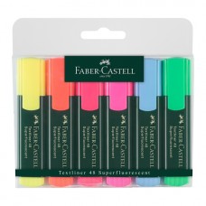 Текст маркер Faber-Castell  48, 6 цвята